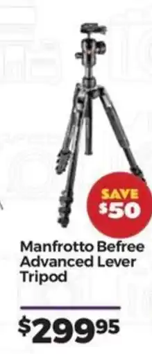 Teds Cameras Manfrotto Befree Advanced Lever Tripod offer