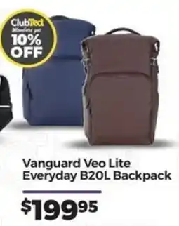 Teds Cameras Vanguard Veo Lite Everyday B20L Backpack offer