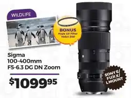 Teds Cameras Sigma 100-400mm F5-6.3 DG DN Zoom offer