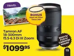 Teds Cameras Tamron AF 18-300mm f3.5-6.3 Di III Zoom offer