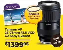 Teds Cameras Tamron AF 28-75mm F2.8 VXD G2 Sony E Zoom offer