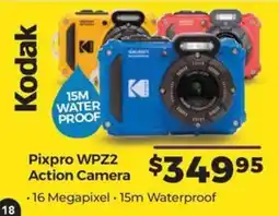 Teds Cameras Kodak Pixpro WPZ2 Action Camera offer