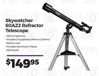 Teds Cameras Skywatcher 60AZ2 Refractor Telescope offer