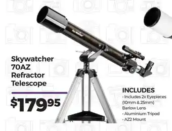 Teds Cameras Skywatcher 70AZ Refractor Telescope offer