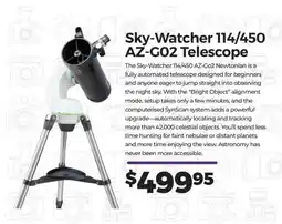 Teds Cameras Sky-Watcher 114/450 AZ-G02 Telescope offer