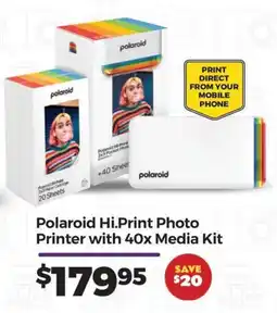 Teds Cameras Polaroid Hi.Print Photo Printer with 40x Media Kit offer