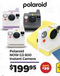 Teds Cameras Polaroid NOW G3 600 Instant Camera offer