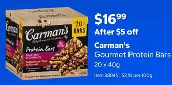 Carman's Gourmet Protein Bars
