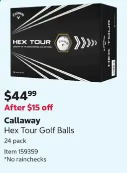Costco Callaway Hex Tour Golf Balls offer