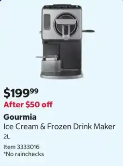 Costco Gourmia Ice Cream & Frozen Drink Maker offer