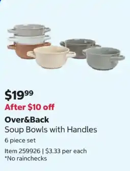 Costco Over&Back Soup Bowls with Handles offer