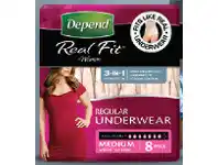 Chemist Warehouse Depend Real Fit Underwear for Women 8 Pack offer