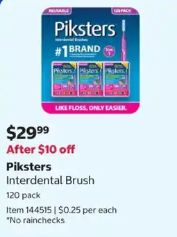Costco Piksters Interdental Brush offer