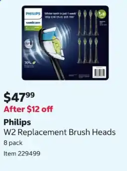 Costco Philips W2 Replacement Brush Heads offer