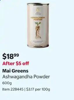 Costco Mai Greens Ashwagandha Powder offer
