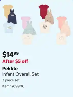 Costco Pekkle Infant Overall Set offer