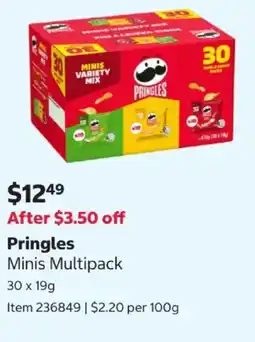 Costco Pringles Minis Multipack offer