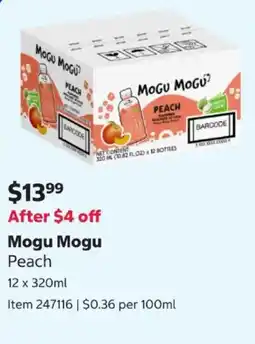 Costco Mogu Mogu Peach offer