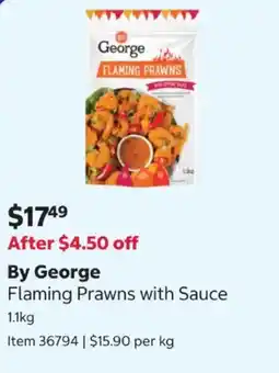 Costco By George Flaming Prawns with Sauce offer