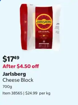 Costco Jarlsberg Cheese Block offer