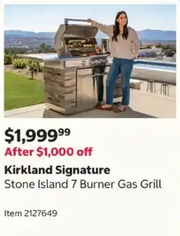 Costco Kirkland Signature Stone Island 7 Burner Gas Grill offer