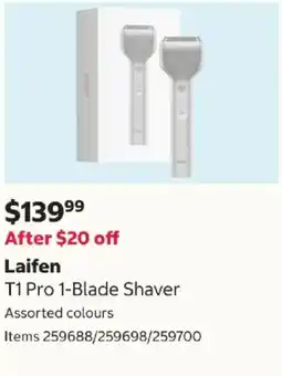Costco Laifen T1 Pro 1-Blade Shaver offer