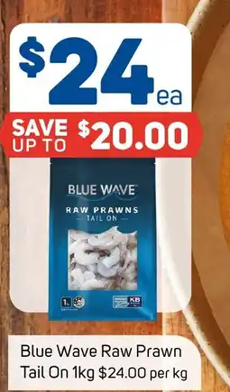 Foodland Blue Wave Raw Prawn Tail On offer