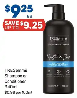 Foodland TRESemmé Shampoo or Conditioner offer