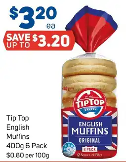 Foodland Tip Top English Muffins offer
