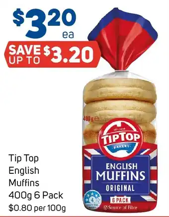 Foodland Tip Top English Muffins offer