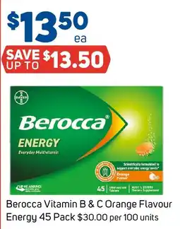 Foodland Berocca Vitamin B & C Orange Flavour Energy offer