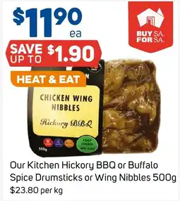 Foodland Our Kitchen Hickory BBQ Wing Nibbles offer