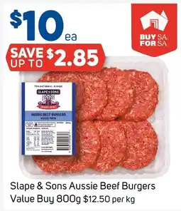 Foodland Slope & Sons Aussie Beef Burgers offer