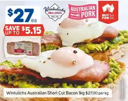 Foodland Wintulichs Australian Short Cut Bacon offer