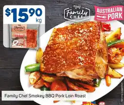 Foodland Family Chef Smokey BBQ Pork Loin Roast offer