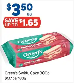 Foodland Green's Swirly Cake offer