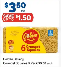 Foodland Golden Bakery Crumpet Squares offer