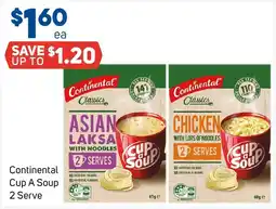 Foodland Continental Cup A Soup 2 Serve offer
