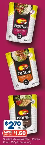 Foodland SunRice Microwave Rice + Protein Pouch offer