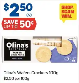 Foodland Olina's Wafers Crackers offer