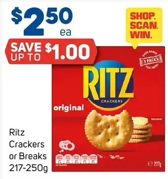 Foodland Ritz Crackers offer
