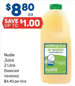 Foodland Nudie Juice 2 Litre offer