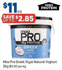 Foodland Moo Pro Greek Style Natural Yoghurt offer