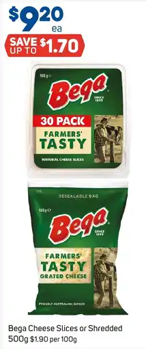 Foodland Bega Cheese Slices or Shredded offer