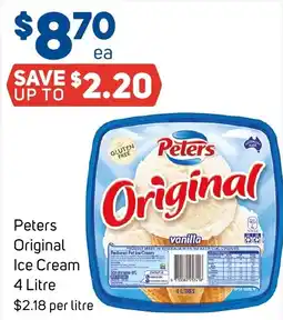 Foodland Peters Original Ice Cream offer