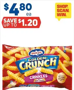 Foodland Birds Eye Golden Crunch Crinkles offer