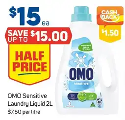 Foodland OMO Sensitive Laundry Liquid offer