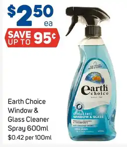 Foodland Earth Choice Window & Glass Cleaner Spray offer