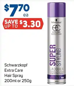 Foodland Schwarzkopf Extra Care Hair Spray offer