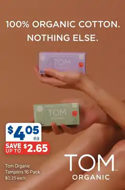Foodland Tom Organic Tampons offer
